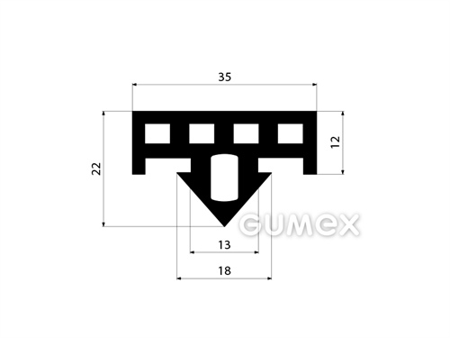 GUMOVÉ PROFILY TVARU "T" - EPDM